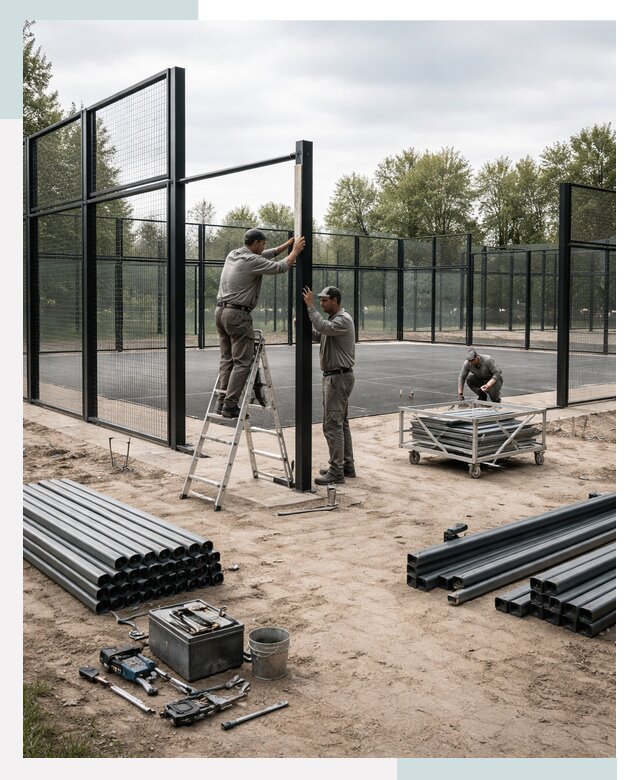 Строительство падел-кортов в Белгороде под ключ от 779025 р. | СтальСтрой